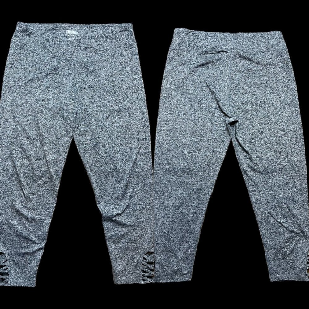 Love Fit Womens Legging Size 3XL Gray 92% Cotton